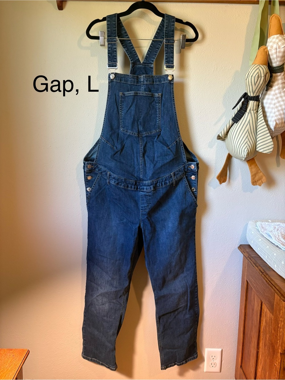GAP Maternity Denim Overalls